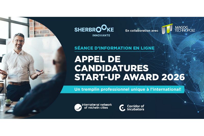 Start-up Award 2026 : une chance unique pour les entreprises de Sherbrooke